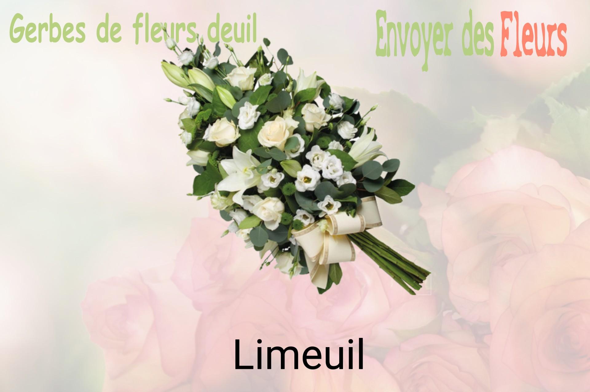 Gerbe de fleurs de deuil livrée à Limeuil